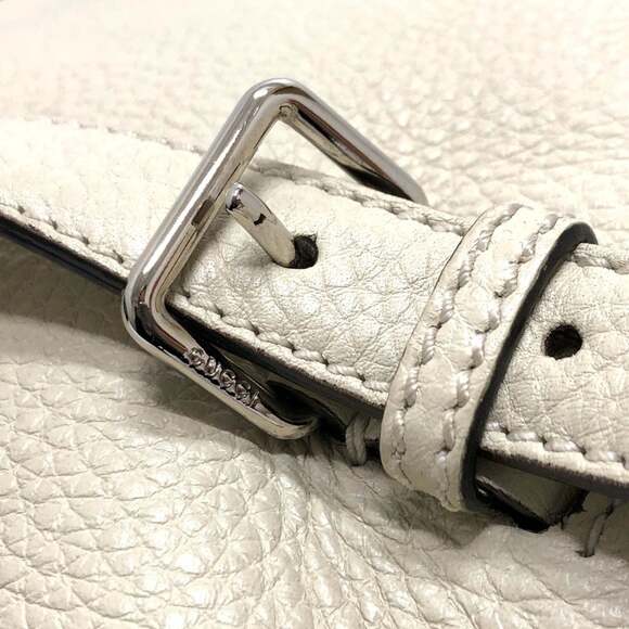 GUCCI Authentic White Leather Bamboo Backpack - Picture 10 of 16